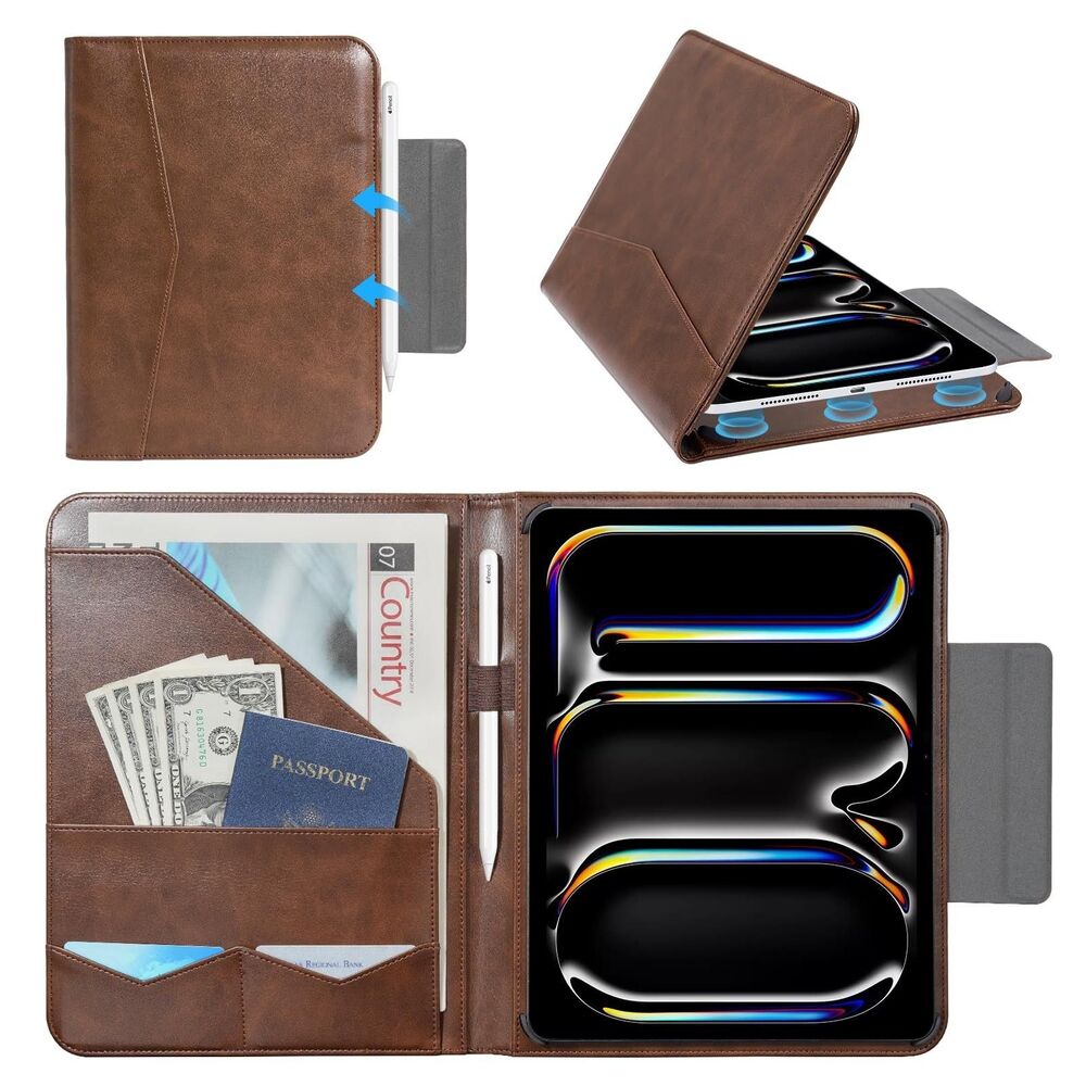 NIB-CoBak Premium Leather Case for iPad Pro 11" (M4/M5) 2024/2025, Cowhide Brown